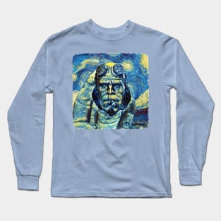 Hellboy Van Gogh Style Long Sleeve T-Shirt